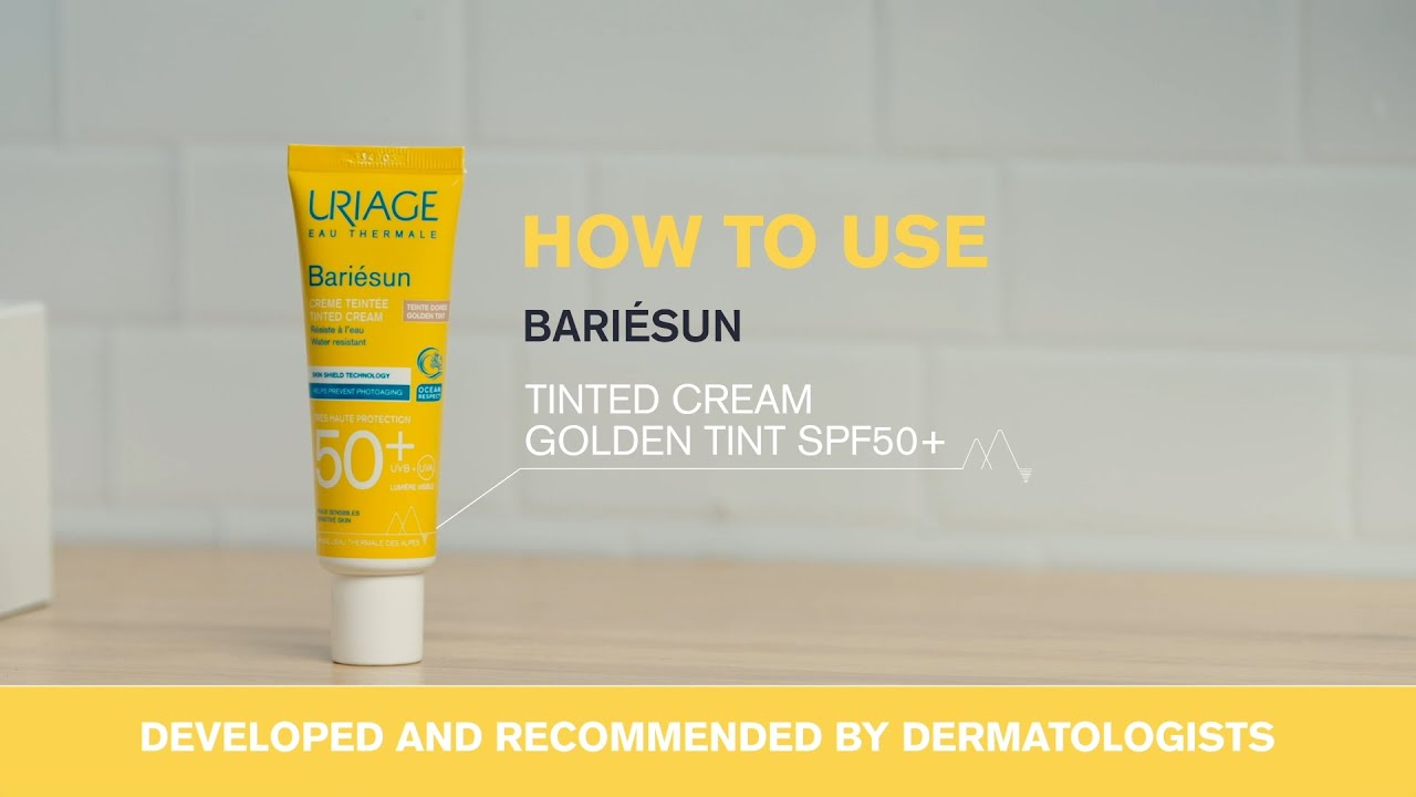 BARIÉSUN Színezett arckrém (sötét) SPF 50+ használata