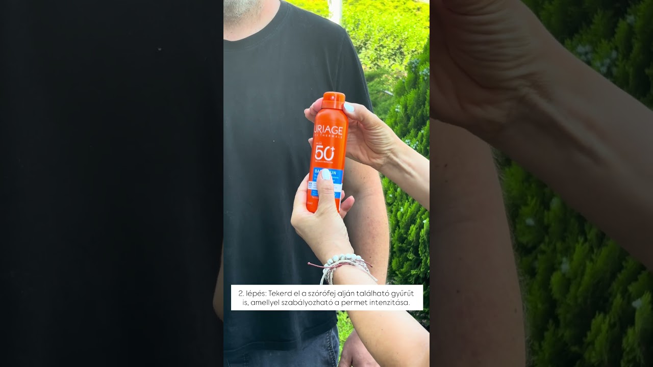 Így használd az Uriage Bariésun száraz permet spray-t